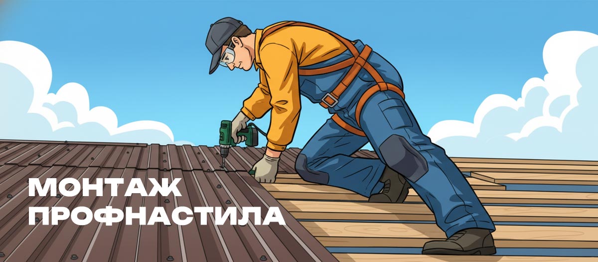 Монтаж профнастила - кровельные работы в Серпуховском районе