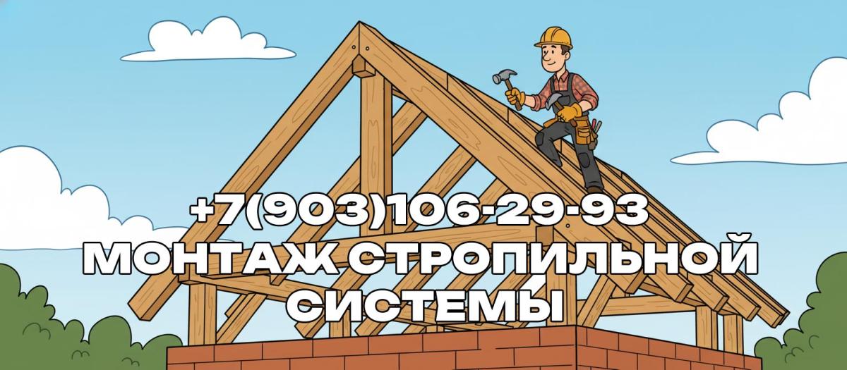 Строительство монтаж и возведение стропил кровли в Серпуховском районе