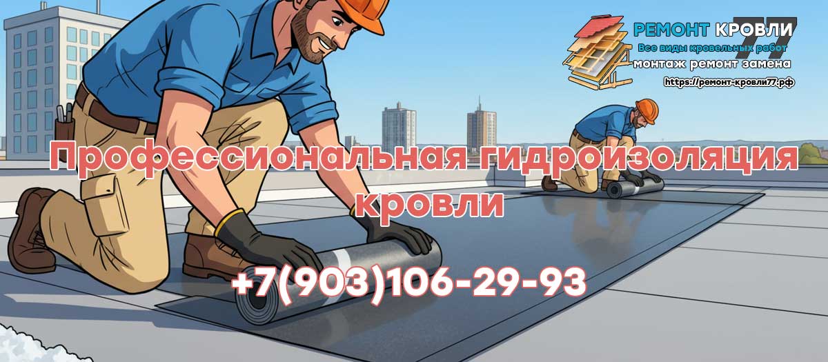 Профессиональная гидроизоляция плоской кровли в Серпухово и Серпуховском районе